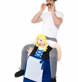 Op de rug kostuum oktoberfestvrouw