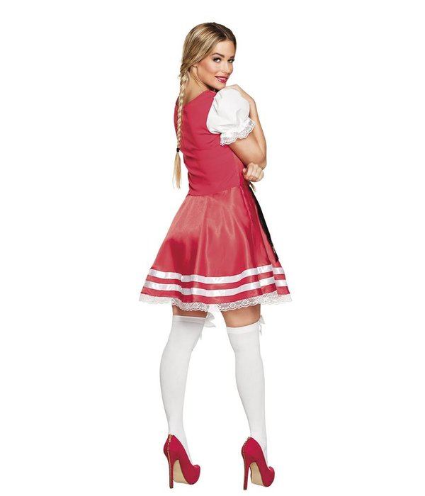 Tiroler jurk Helena rood