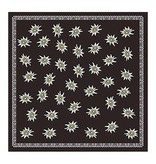 Tiroler sjaal edelweis coffee