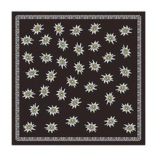 Tiroler sjaal edelweis coffee