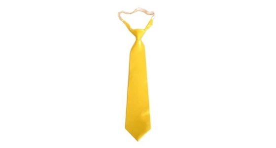 Gele stropdas - strik