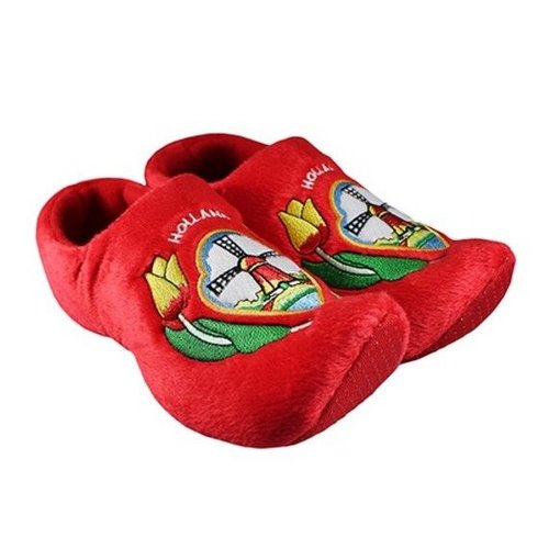 Klompsloffen rood