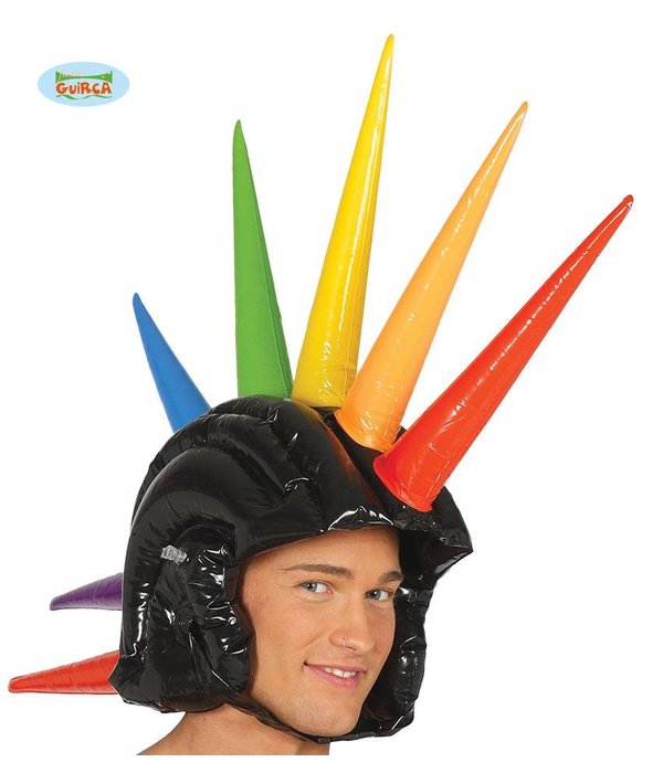 Opblaasbare Mohawk multikleur