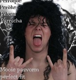 Pruik Hardrocker zwart