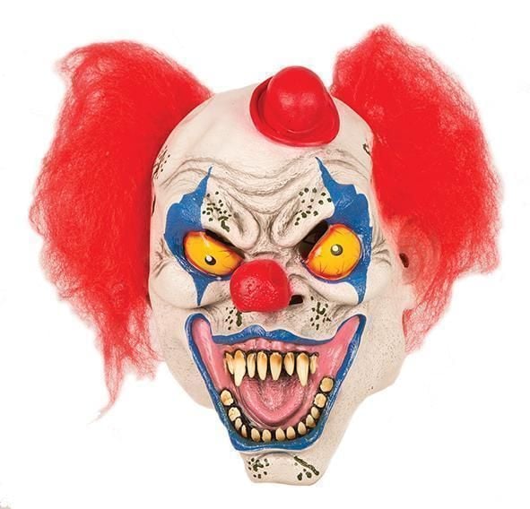 Halloween - Horror clown masker met hoedje