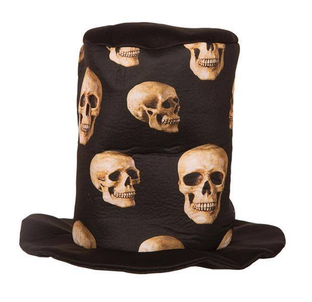 Hoge hoed skulls Halloween afbeelding