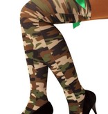 Stay-up kousen camouflage+strik+handgranaat