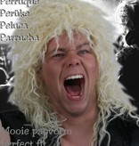 Pruik hard rocker blond