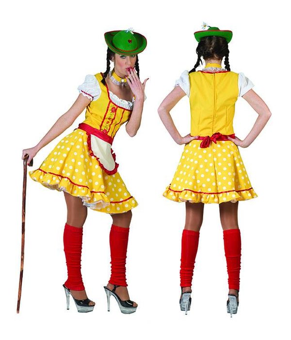 Tiroler outfit babet geel