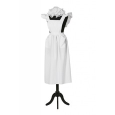 Schort + Muts Boerin wit