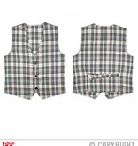 Schotse tartan gilet beige