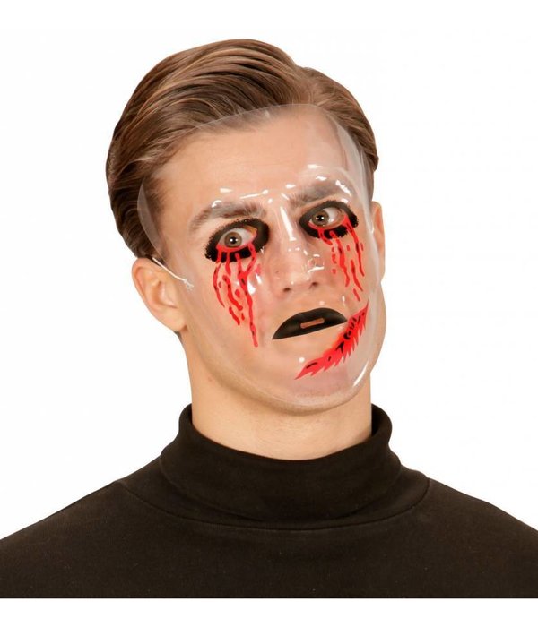 Masker Transparant Bloedende Ogen
