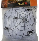 Decoratie Spinnenweb 100g + 4 spinnen
