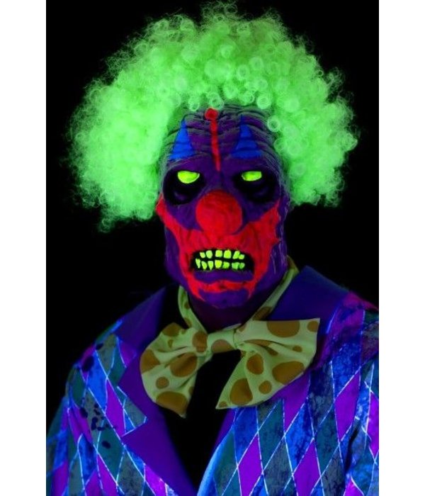 UV Blacklight Killer Clown masker