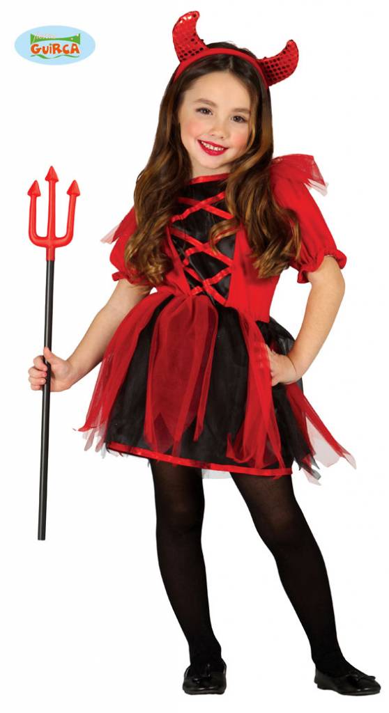 Duivelsoutfit meisje afbeelding
