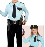 Hoofdagent pakje kind blauw