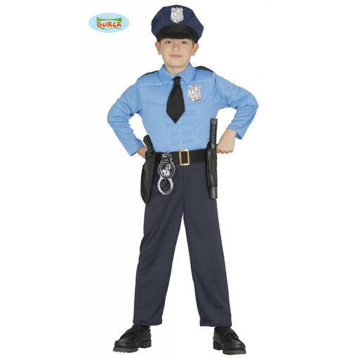 Gespierde Police officier jumpsuit kind