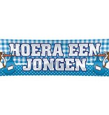 Straatbanier Hoera een jongen