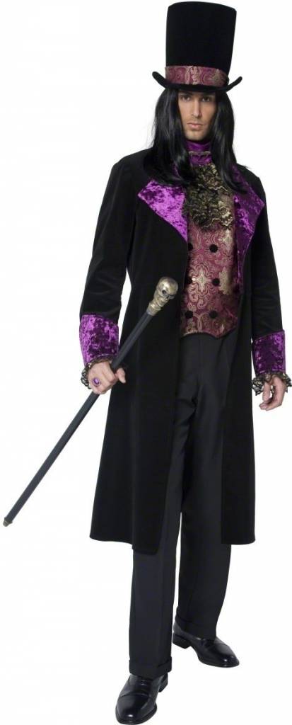 Ja Hertogin gids Gothic Count Dracula kostuum - Feestbazaar.nl