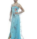 Zombie frozen kostuum vrouw