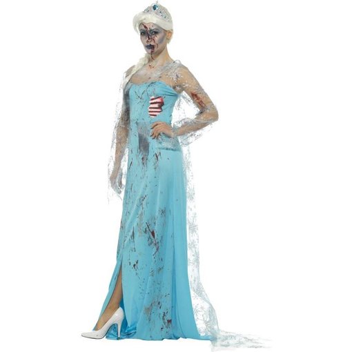 Zombie frozen kostuum vrouw
