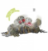 Skelet Zombie groundbreaker met bewegend hoofd