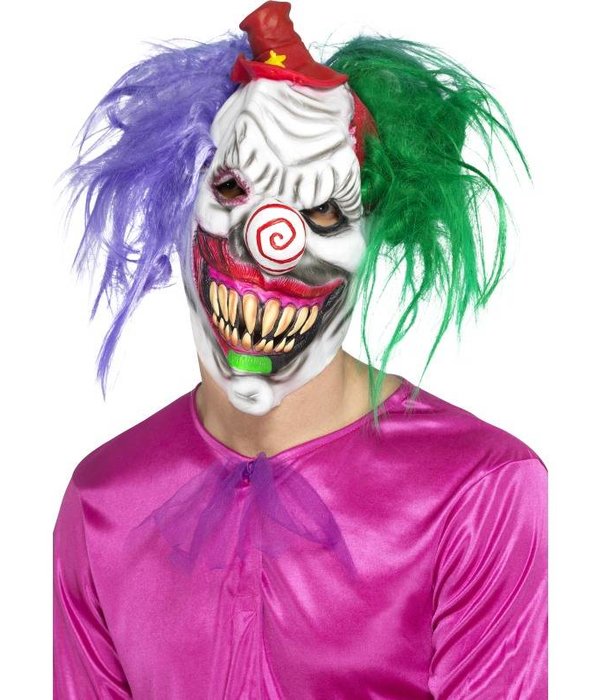 Crazy color killer clown masker