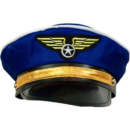 Blauwe pilotenpet afbeelding