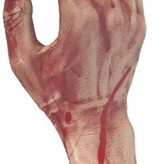 Afgehakte hand met bloed