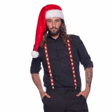 Kerst bretels rendier rood