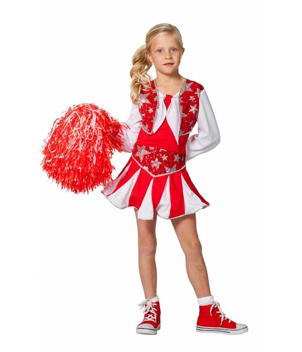 Cheerleader Jurk Kind Rood