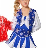 Cheerleader Jurk Kind Blauw