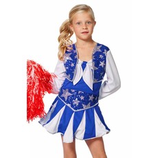 Cheerleader Jurk Kind Blauw