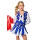 Cheerleader Jurk Kind Blauw
