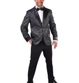 Colbert Man Glitter Zwart
