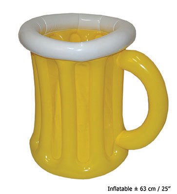 Bierglas opblaasbaar 63cm afbeelding