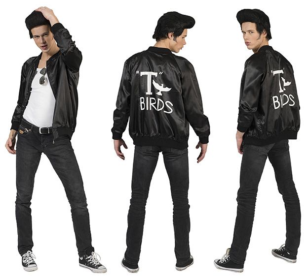 Feestbazaar Rock and Roll T Bird jas zwart online kopen
