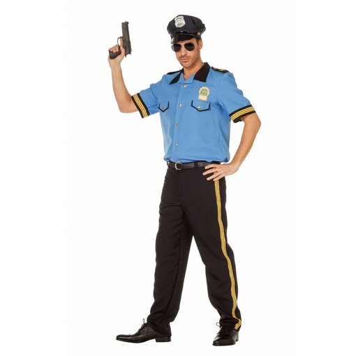 Politie carnavalskostuum man