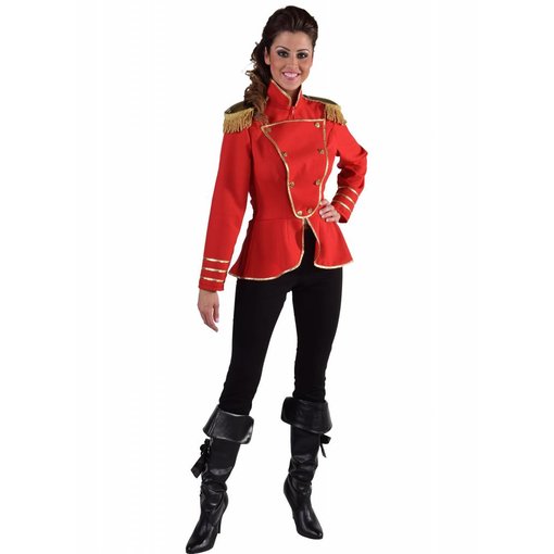 Circus dame uniform jas rood