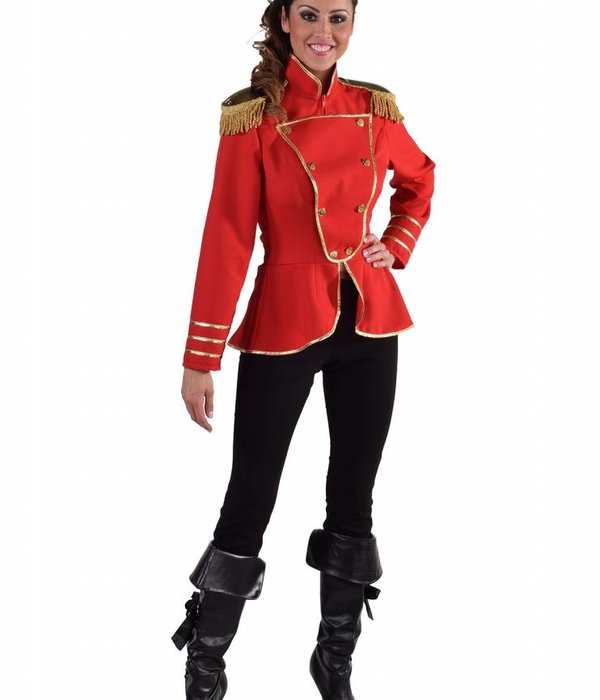 Circus dame uniform jas rood