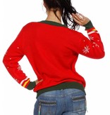 Foute Kersttrui rood met kerstelf