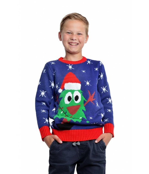 Kersttrui met kerstboom kind