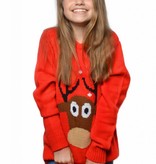 Kersttrui kind rendier rood