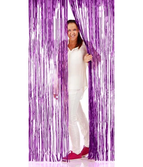 Deurgordijn folie paars