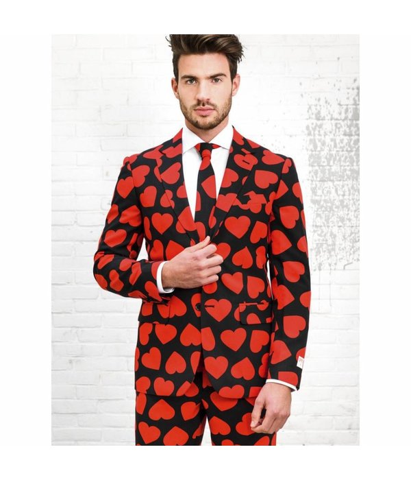 King Of Hearts Opposuit kostuum man