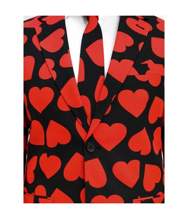 King Of Hearts Opposuit kostuum man