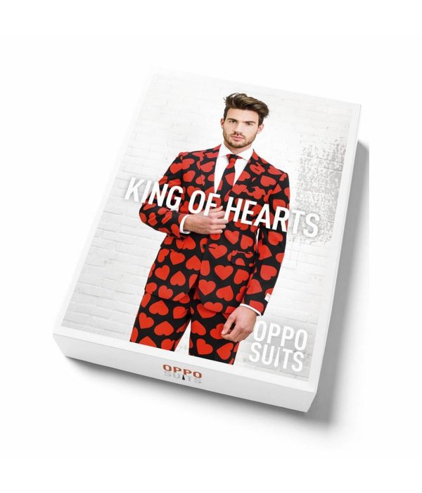 King Of Hearts Opposuit kostuum man