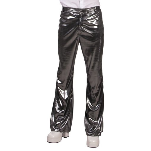 Disco broek zilver