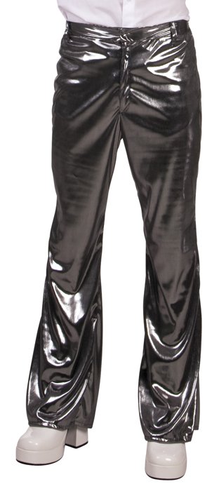 Disco broek zilver