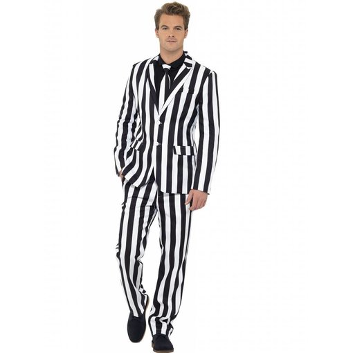 Hamburg kostuum zwart/wit